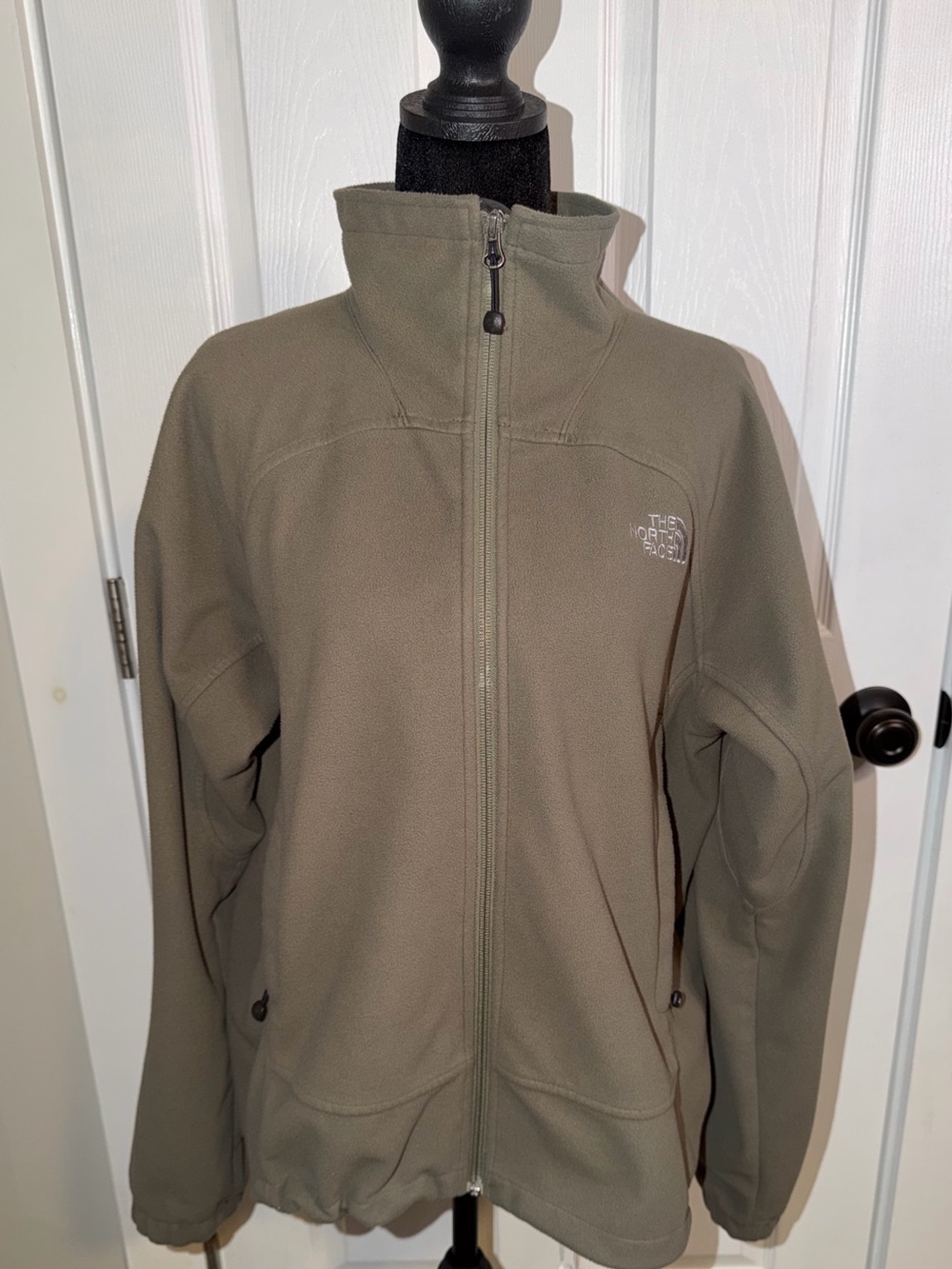 Vintage 2005 The North Face WindWall Fleece Jacket Men’s M Olive Gray Y2K